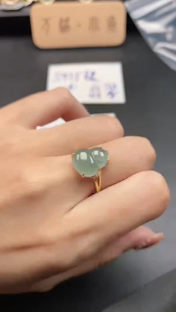 银S925镶嵌戒指翡翠52111
