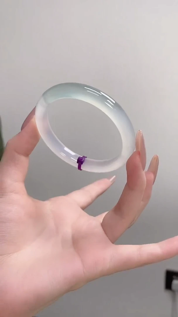 手镯玛瑙/玉髓未镶嵌57正圈半山水