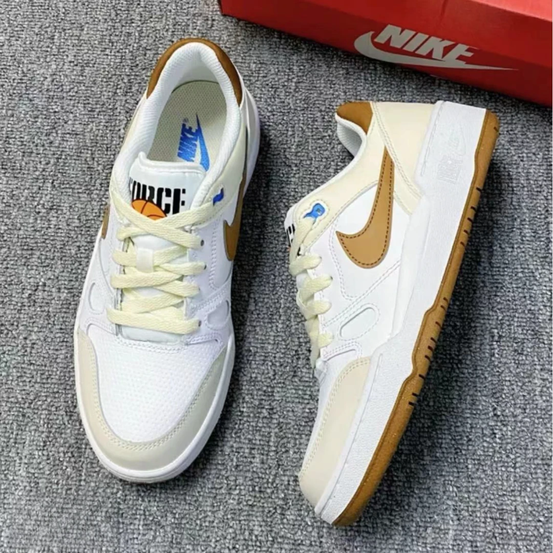 Nike Full Force Low 低帮运动板鞋男款耐克官方正品棕白褐休闲鞋