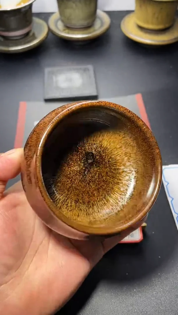 茶盏30（微瑕）叶紫建盏