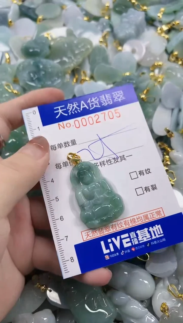 颈饰未镶嵌翡翠天然A货翡翠