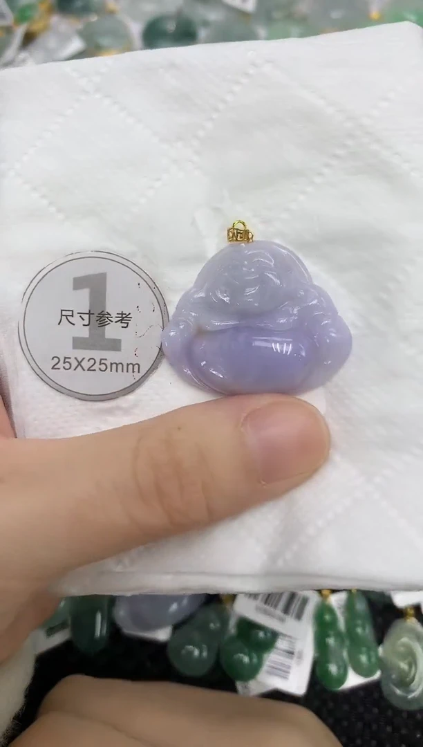 颈饰18K金镶嵌翡翠111111111