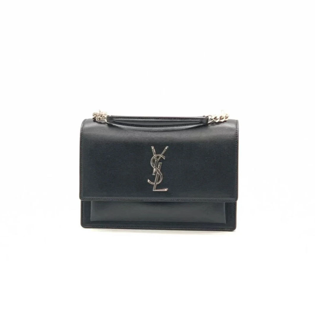 99新 YSL/圣罗兰 圣罗兰日落黑银中号