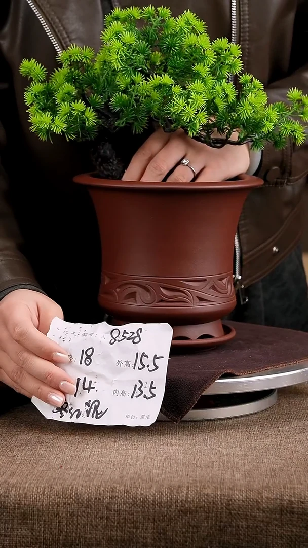 紫砂花盆花卉工艺8528+z