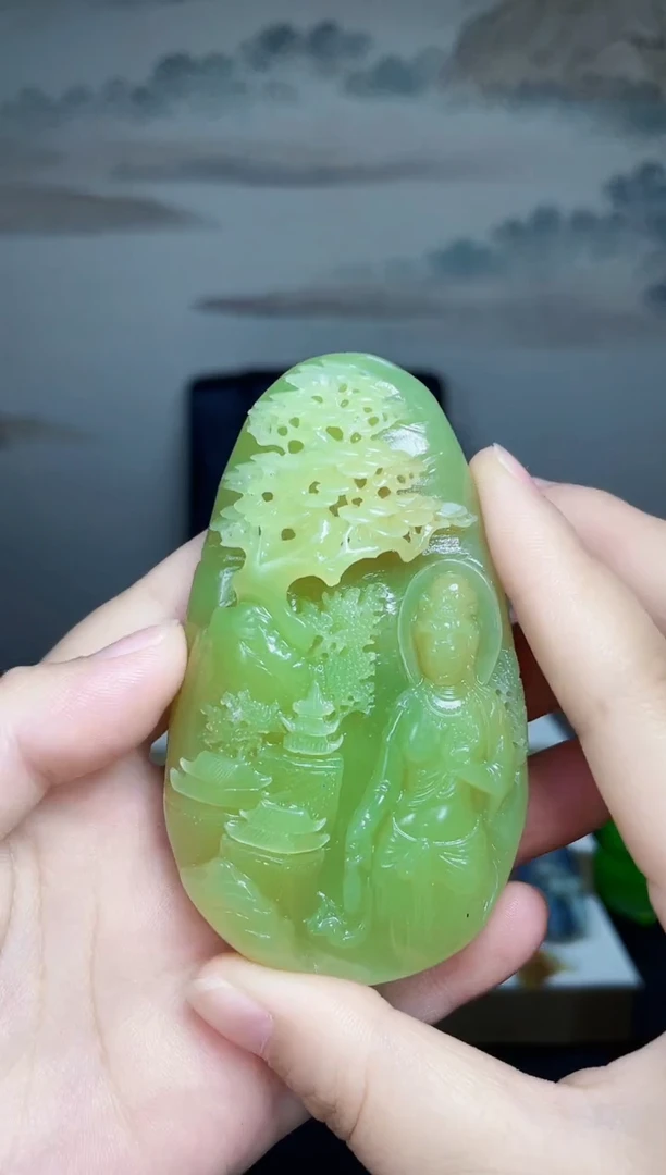 和田玉未镶嵌颈饰1