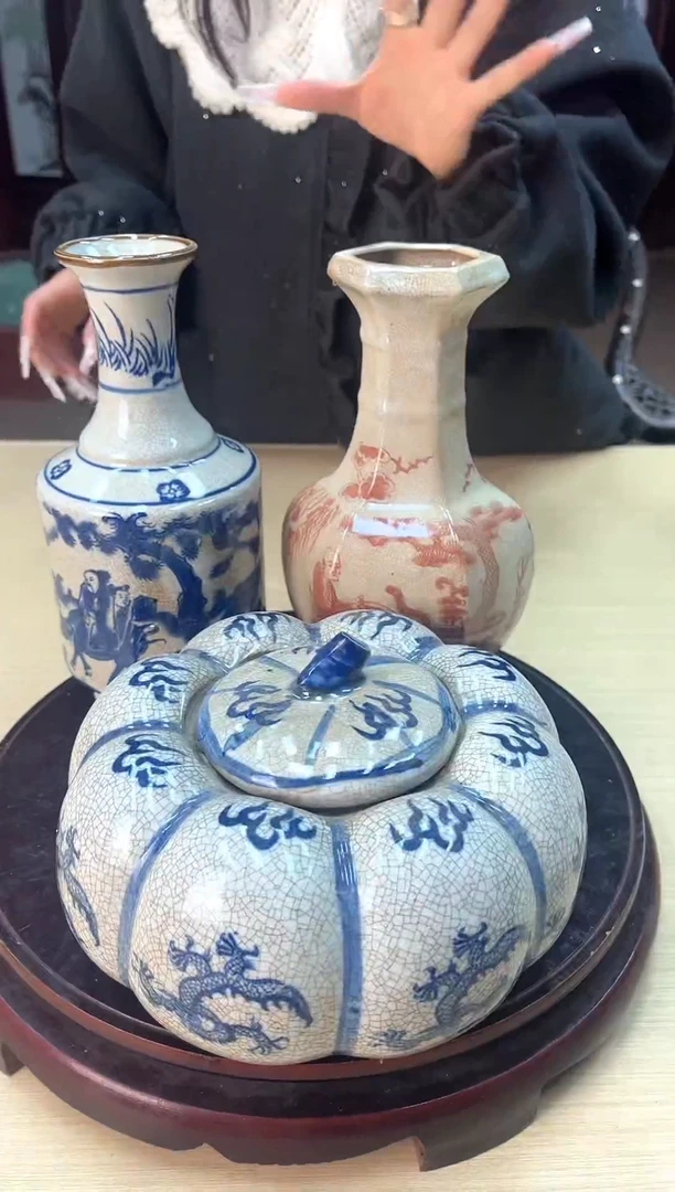 【闪购商品】瓷片F005/天子瓶赏瓶随缘/一件
