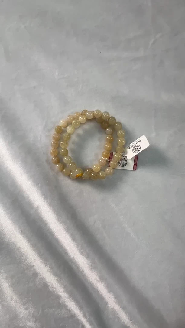 未镶嵌手串和田玉金山糖白卡8手串多样性拍一发一