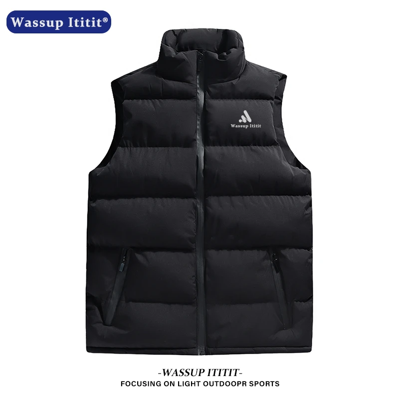 WASSUP ITITIT三防马甲保暖防风休闲羽绒服时尚百搭潮流外套男