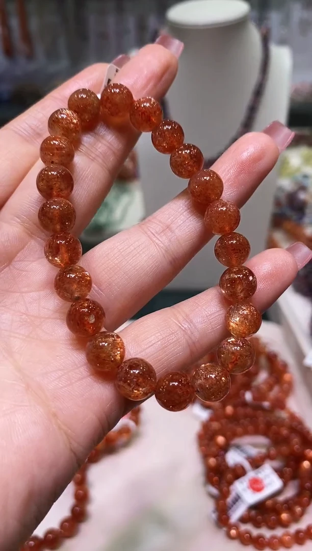 未镶嵌手链长石多样性发其一金太阳8.5+