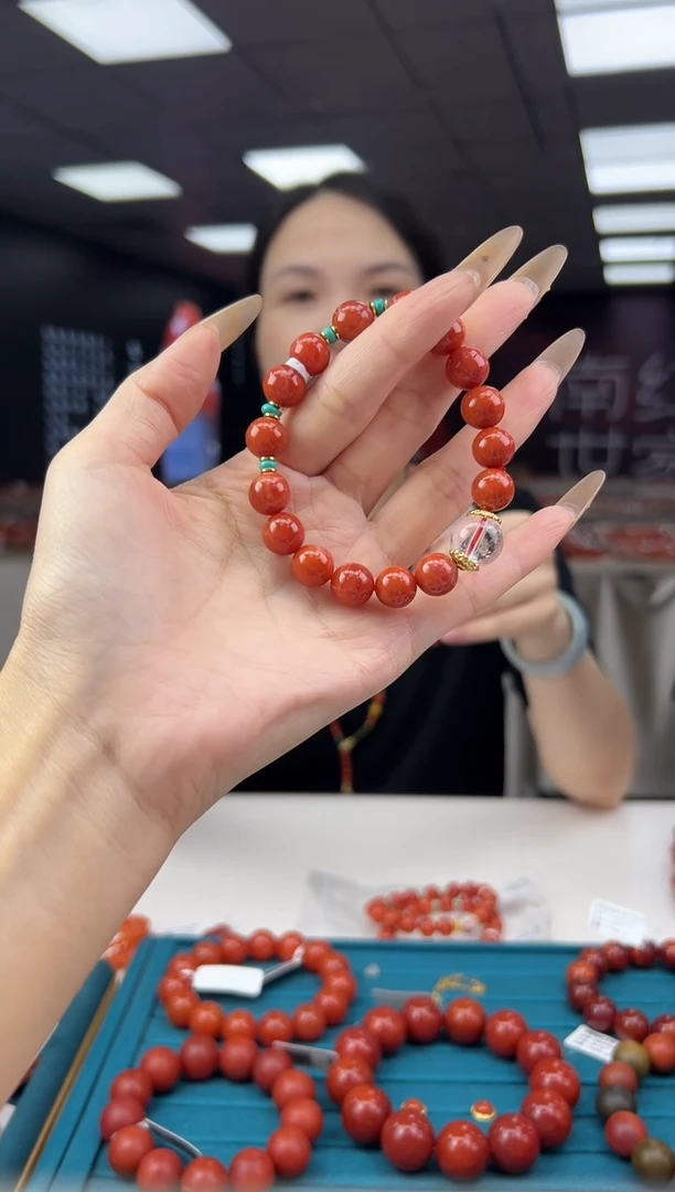 南红玛瑙珠串未镶嵌6.27-10mm（ 多样式）