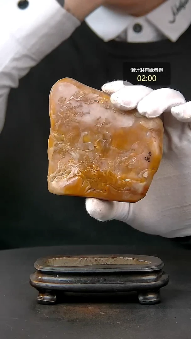 寿山石印石一物一拍