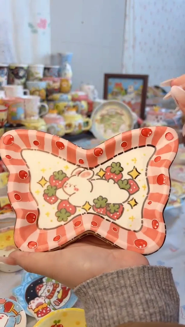 摆件陶景德镇陶瓷手绘微瑕