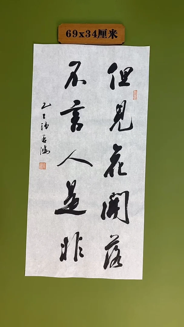 书法书法 张若鸿 尺寸69cm*34cm