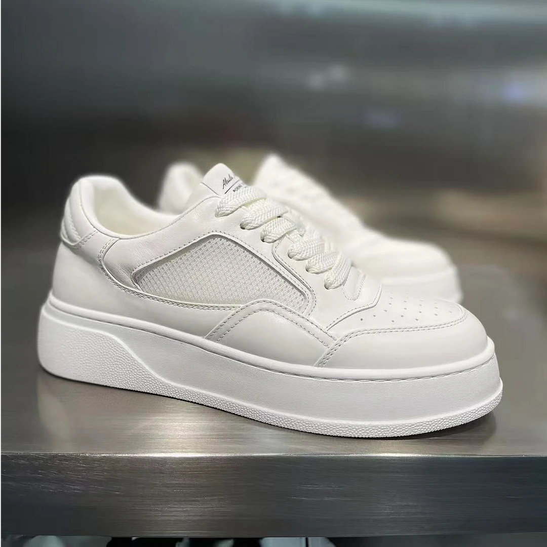 鞋子男广州款休闲鞋男时尚轻奢高档小白鞋厚底增高透气舒适板鞋帅