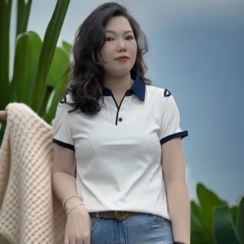 （娇韵家）新款时尚休闲百搭短袖T恤166