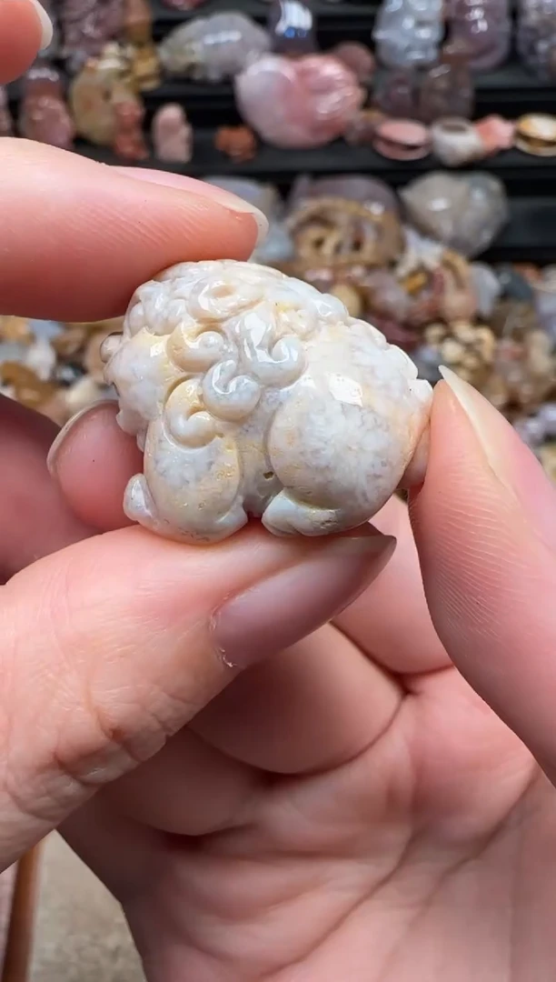 颈饰未镶嵌硅化珊瑚（珊瑚玉）476