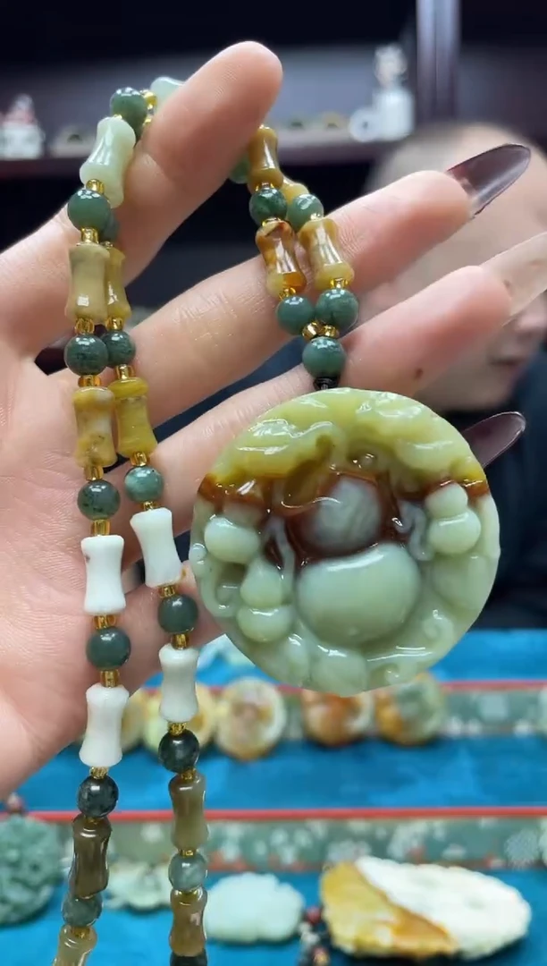 未镶嵌岫玉吊坠·