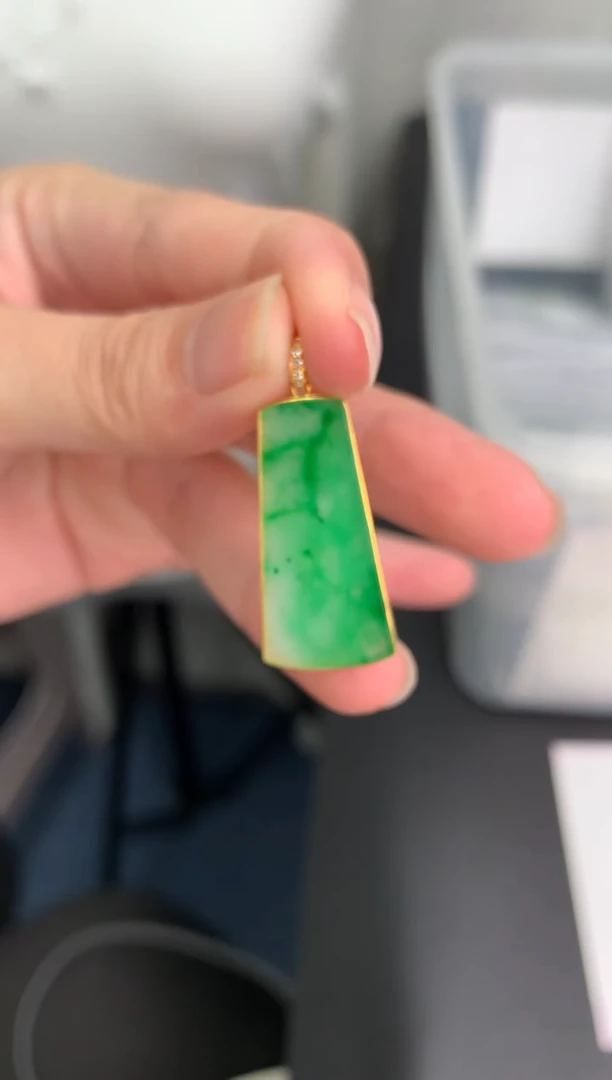 【闪购商品】定制翡翠18K金镶嵌模式推广期24小时鉴赏期