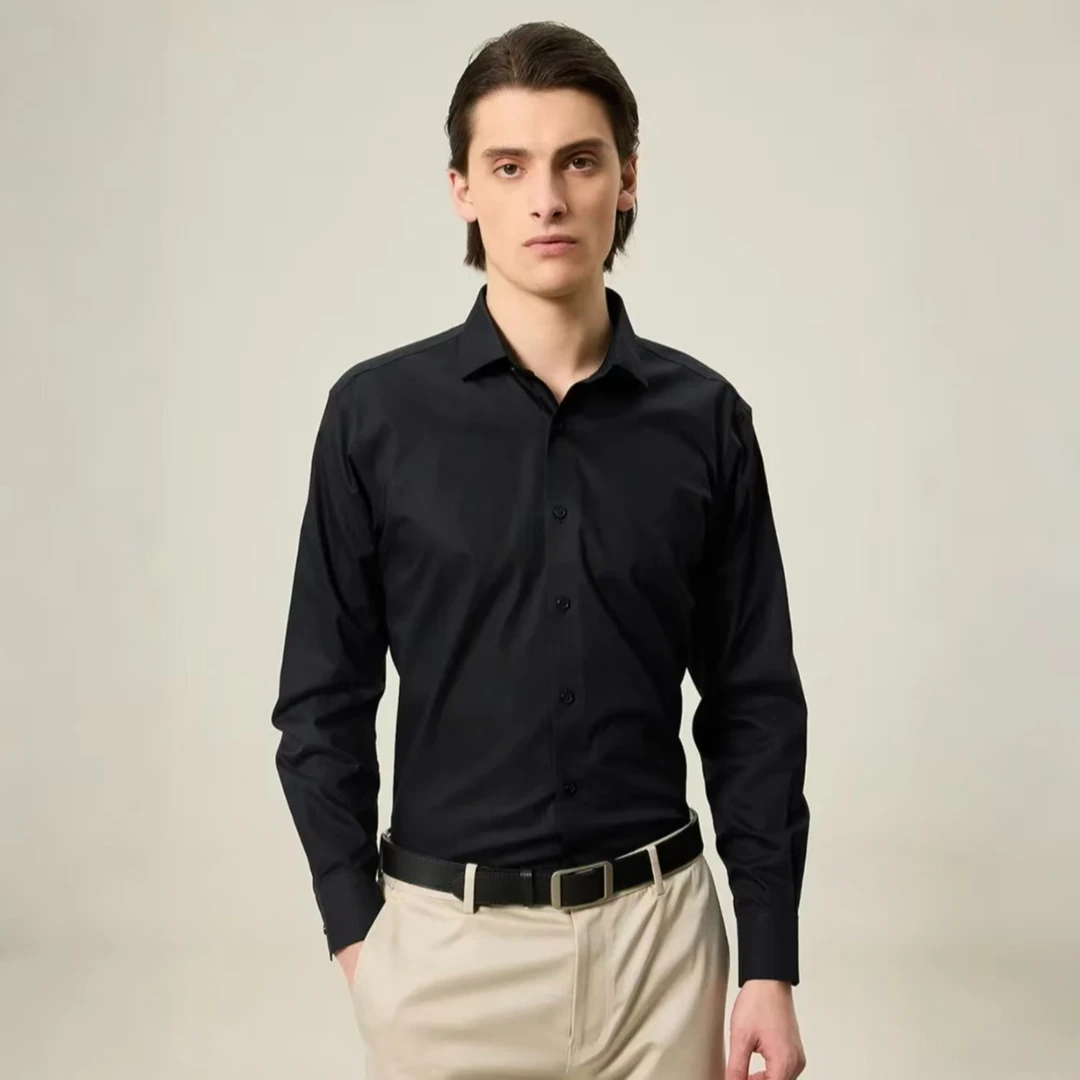 LEEWAY / SUIT 【四季款】男士轻奢长袖商务休闲衬衫抗皱高级感