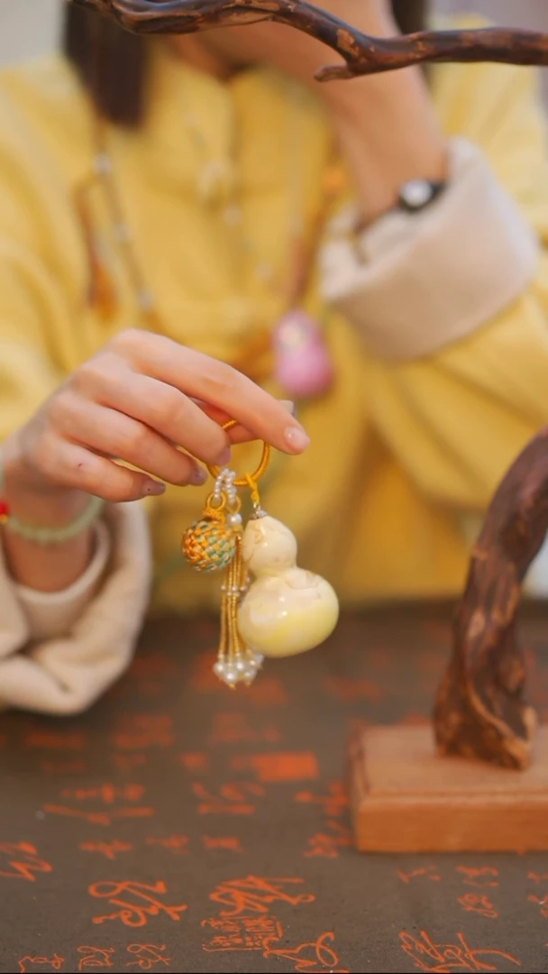 395非遗漆手艺工天然葫芦文玩福禄