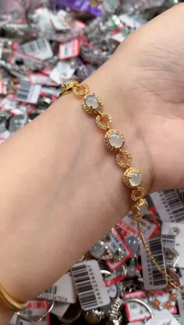 银S925镶嵌戒指翡翠天然A货缅甸翡翠