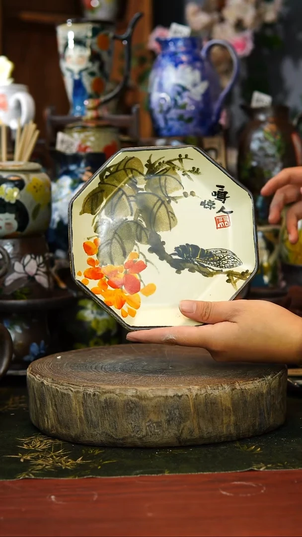 花瓶/杯子/碗125号景德镇手工手绘釉下彩