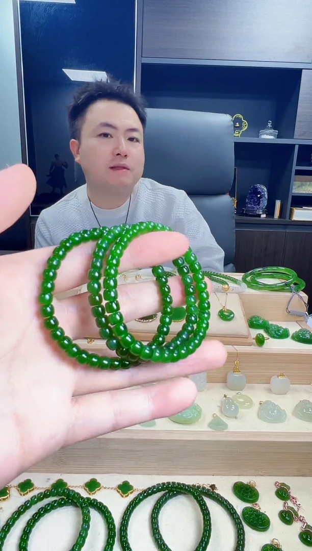 未镶嵌手串和田玉直切手串