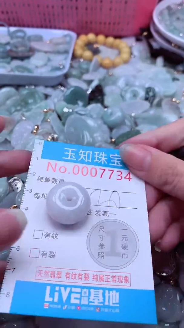 翡翠未镶嵌吊坠(不含链)7734