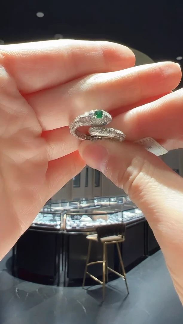 【闪购商品】翡翠戒指银S925镶嵌66】