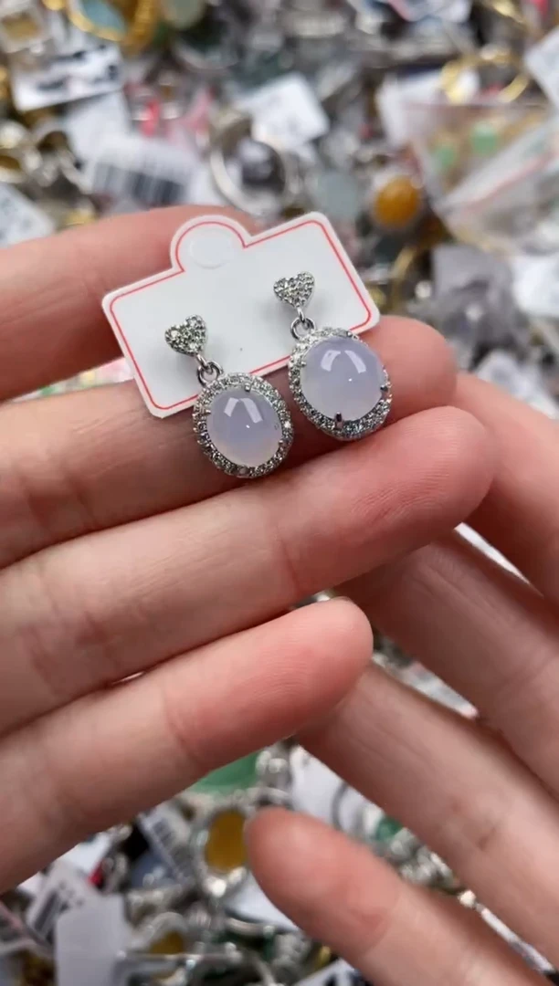 银S925镶嵌戒指翡翠777     1