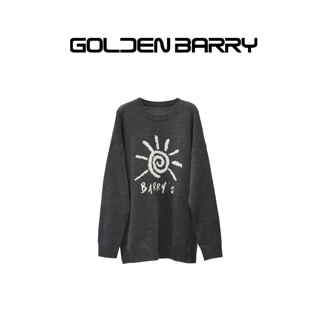 GOLDENBARRY【返季福 利】241123灿日提花慵懒风毛衣/微瑕