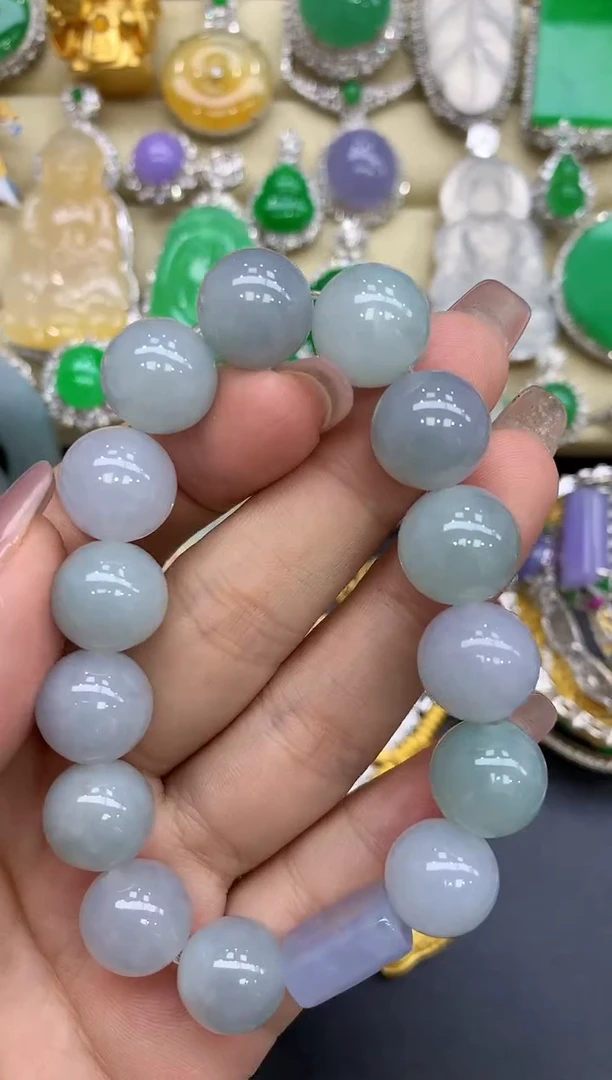 未镶嵌手串翡翠58-中国好珍宝