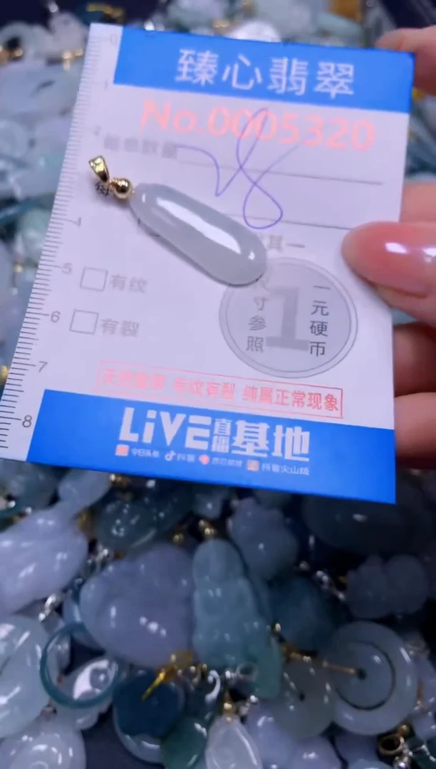 吊坠(不含链)未镶嵌翡翠5320