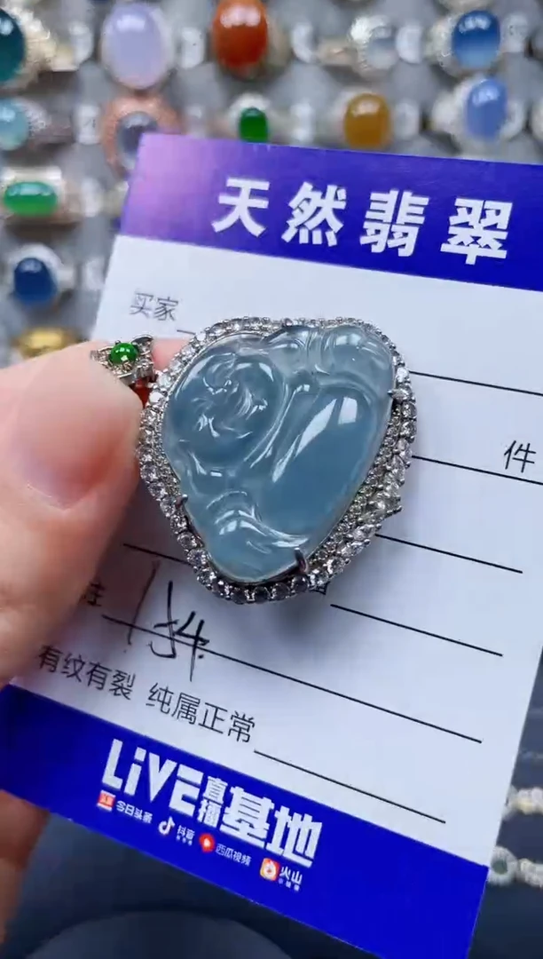 翡翠银S925镶嵌颈饰154