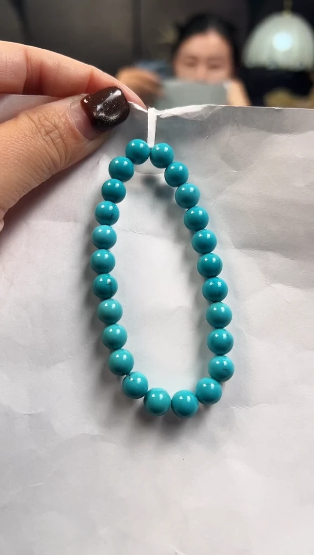 未镶嵌绿松石手串卡7+