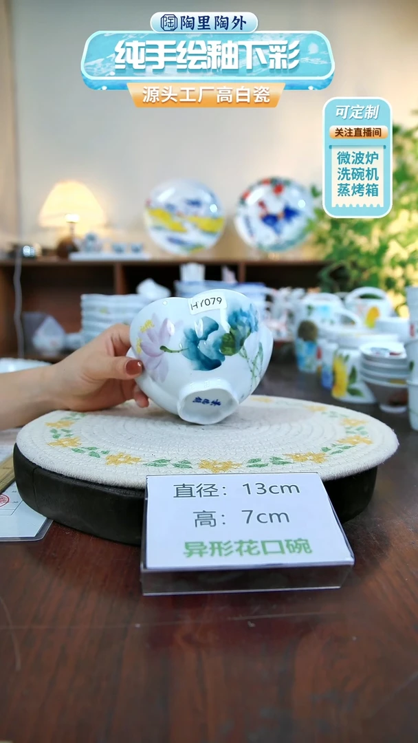 碗景德镇手工手绘陶瓷HY079