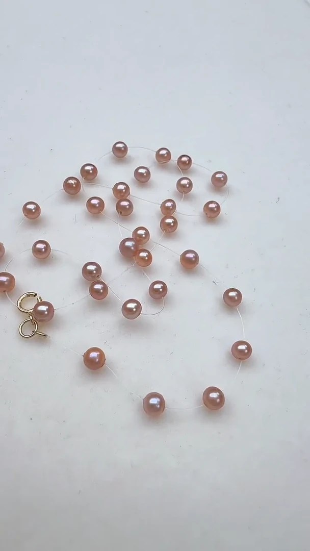 淡水珍珠银S925镶嵌颈饰紫色满天星