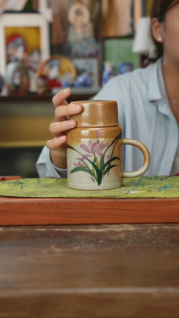摆件景德镇釉下手绘陶瓷茶具，茶叶罐，咖啡杯