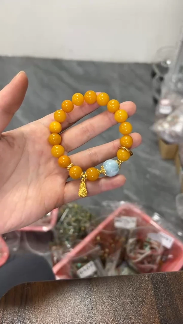 未镶嵌蜜蜡手链蜜蜡手串[多样发其一]