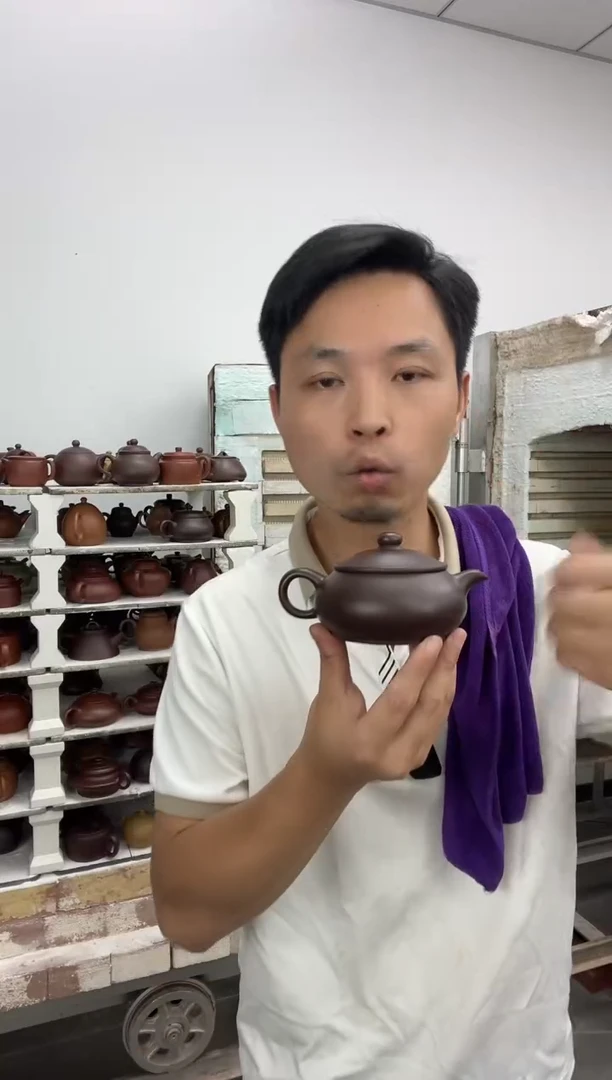 茶壶紫砂80目紫泥明炉
