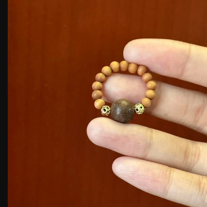 禅茶香方 设计款戒指一个 合香珠非遗