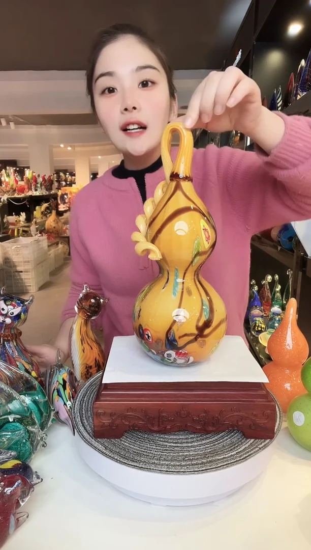 【闪购商品】茶盏琉璃摆件家居摆件