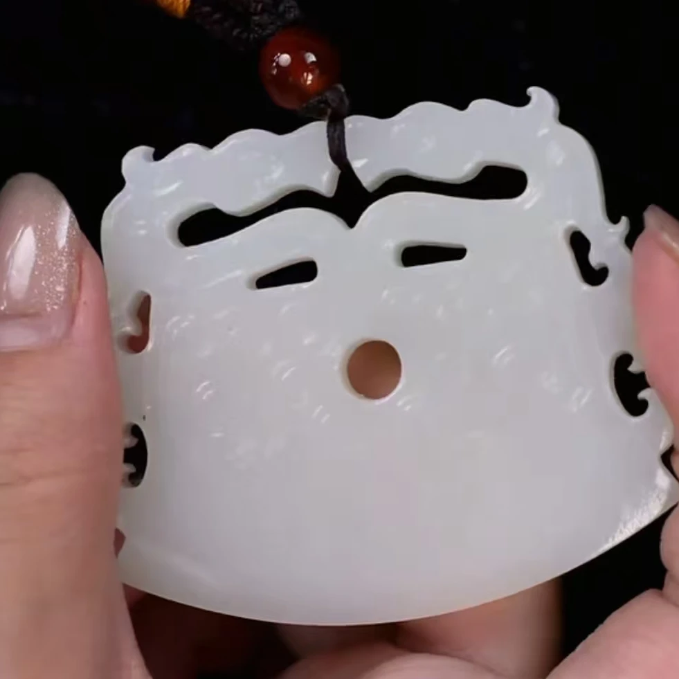 清代和田玉府上有龙