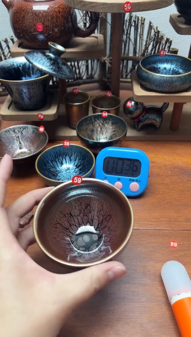 茶盏恒**意59号建盏工匠茶器
