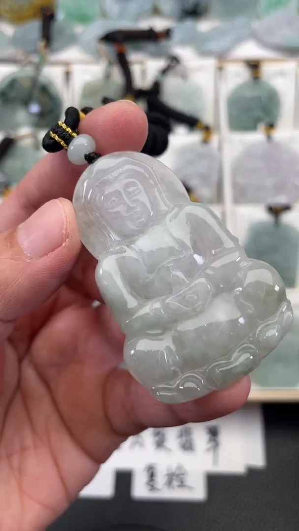 颈饰未镶嵌翡翠天然缅甸翡翠A货43