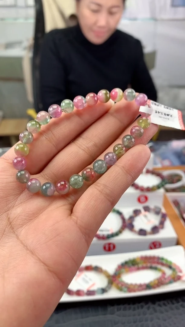 未镶嵌手串碧玺多样性发一条