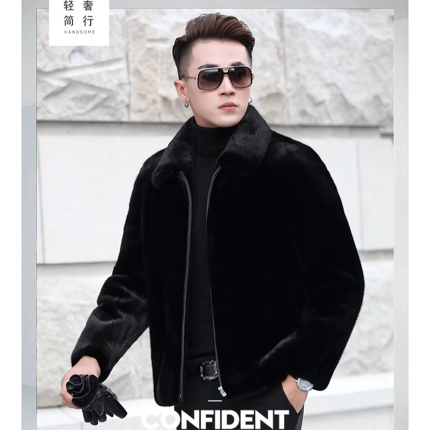 2025年新款加绒加厚高端男士欧貂羽绒外套-109-110