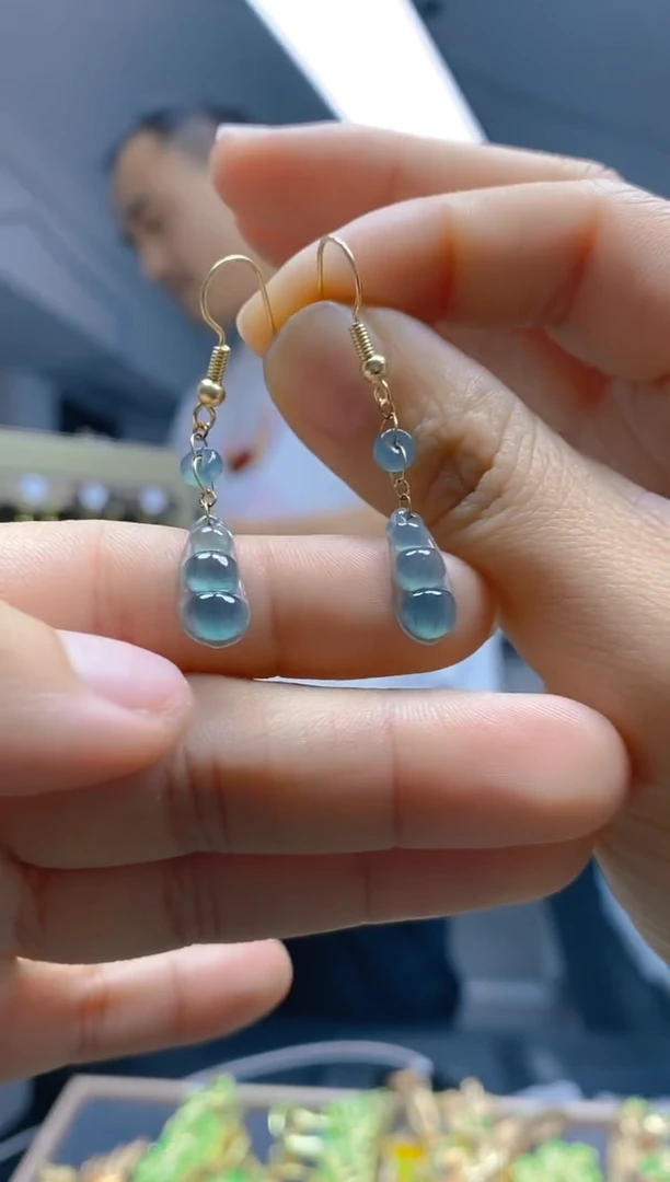 【闪购商品】翡翠耳饰合金126翡翠耳钩