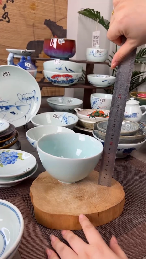 明舟微瑕福利影青6寸小足面碗（单只装）