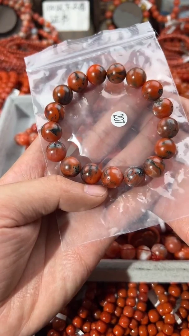 南红玛瑙手串未镶嵌12+
